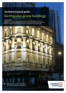 Interim guide on earthquake prone buildings for