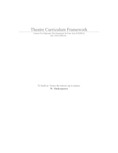 Theatre Curriculum Framework