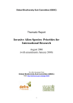 Invasive alien species: priorities for international research