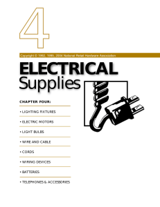 ELECTRICAL Supplies - North American Retail Hardware Association