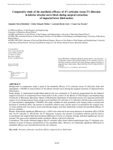 Comparative study of the anesthetic efficacy of 4