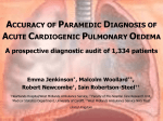 Presentation 8. Accuracy of Ambulance Staff Diagnosis of Acute