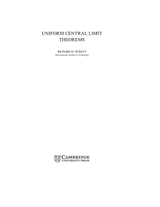 uniform central limit theorems - Assets