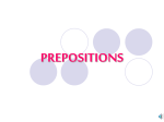 prepositions - New Lenox School District 122