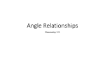 Angle Relationships