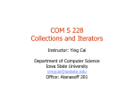 Collections and Iterators - Department of Computer Science