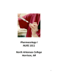 NURS 1011-Pharmacology I Online Syllabus