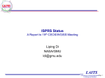 ISPRS Status - wgiss