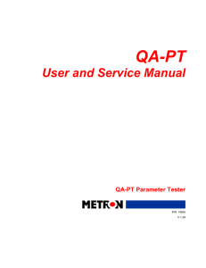 3. Operating QA-PT