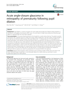 Acute angle-closure glaucoma in retinopathy of prematurity