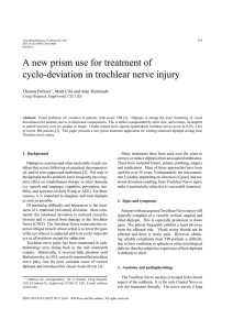 A new prism use for treatment of cyclo