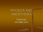 PHYSICS AND ANESTHESIA