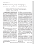 Heart rate modulates the slow enhancement of contraction due to