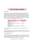 The Chi Square Statistic