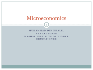 Micro EconomicsI