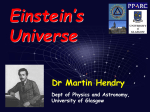 Gravity in Einstein`s Universe