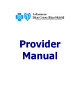 Provider Manual - Arkansas Blue Cross and Blue Shield