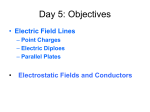 Unit 1 Day 5 – Electric Field Lines
