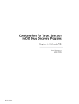Considerations for Target Selection in CNS Drug Discovery Programs