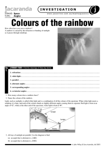 Colours of the rainbow