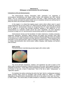 1 Attachment A Whitepaper on Semiconductor Die and Packaging