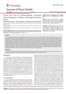 Chest Pain due to Atherosclerotic Coronary Artery