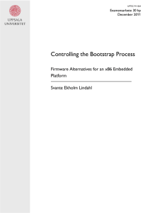 Controlling the Boostrap Process
