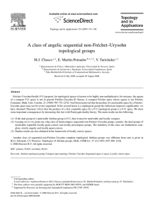 A class of angelic sequential non-Fréchet–Urysohn topological groups