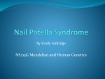 Nail Patella Syndrome by Emily Aldridge