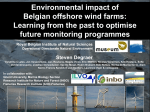 Environmental impact of Belgian offshore wind farms