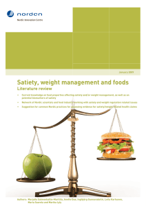 Satiety, weight management and foods