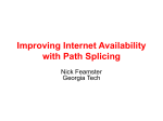Path Splicing with Network Slicing