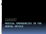 medical emergencies in the dental office