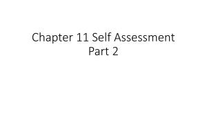 Self Assessment Chapter 11 part 2 - CM