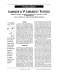 Comparison of IP micromobility protocols