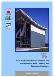 Best Practice for the Specification and Installation of Metal