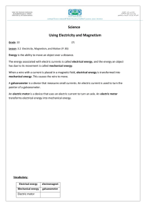 Science Using Electricity and Magnetism