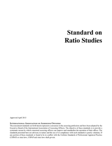 Standard on Ratio Studies