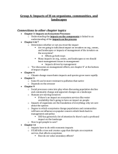 Group A: Impacts of IS on organisms, communities, and landscapes