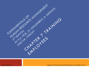 Chapter 007 Training Employees
