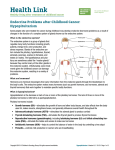 English - Children`s Oncology Group Long-Term Follow