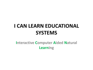 i can learn educational systems