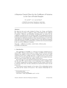A Bayesian Control Chart for the Coefficient of Variation in the Case