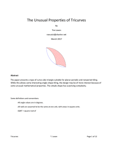 The Unusual Properties of Tricurves