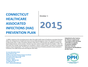 connecticut healthcare associated infections (hai) prevention plan