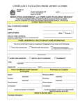 COMPLIANCE PACKAGING PRIOR APPROVAL FORM