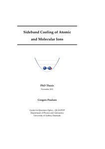 Sideband Cooling of Atomic and Molecular Ions