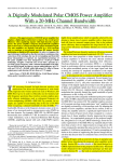 A Digitally Modulated Polar CMOS Power Amplifier With