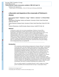 α-Synuclein and dopamine at the crossroads of Parkinson`s disease