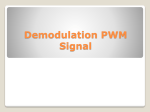 Demodulation PWM Signal